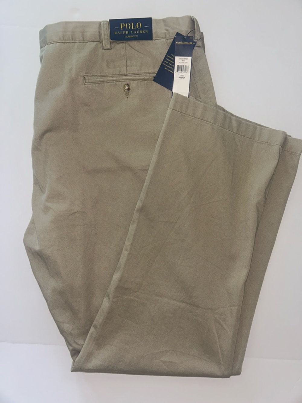 Polo Ralph Lauren Classic Fit Khaki Pants 48Bx34